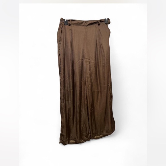 American Eagle Outfitters Brown Satin Pants NWT - Picture 3 of 8